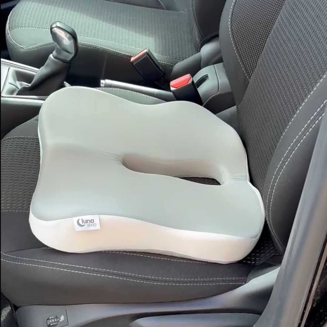Memory Comfort ergonomisk siddepude med memory foam og kølende betræk 41x37x6 cm
