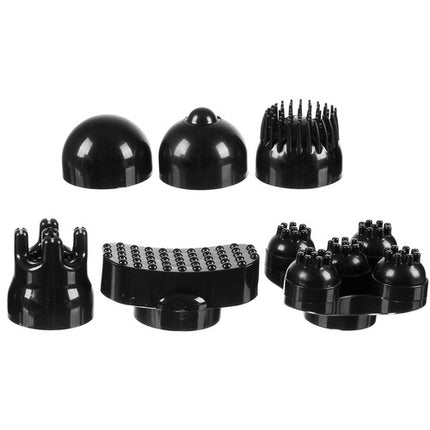 Trådløs  massage stang med 6 Udskiftelige Hoveder og 12 Programmer