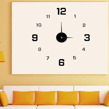 Stor 3D väggklocka – XXL, 130 cm, tyst och elegant