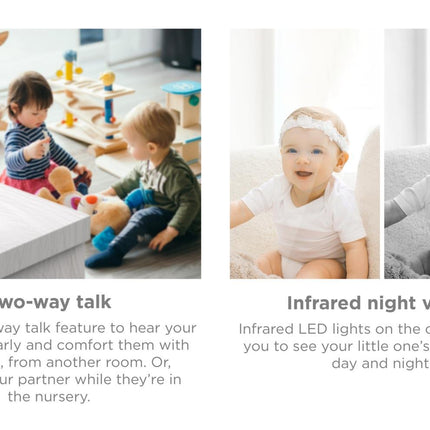 Motorola Babyalarm 4,3" Skærm, Nattilstand – Op til 300 m Rækkevidde