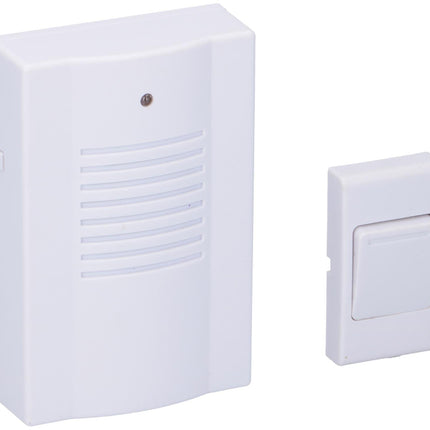 Grundig trådlös dörrklocka med 16 melodier – enkel installation och elegant design