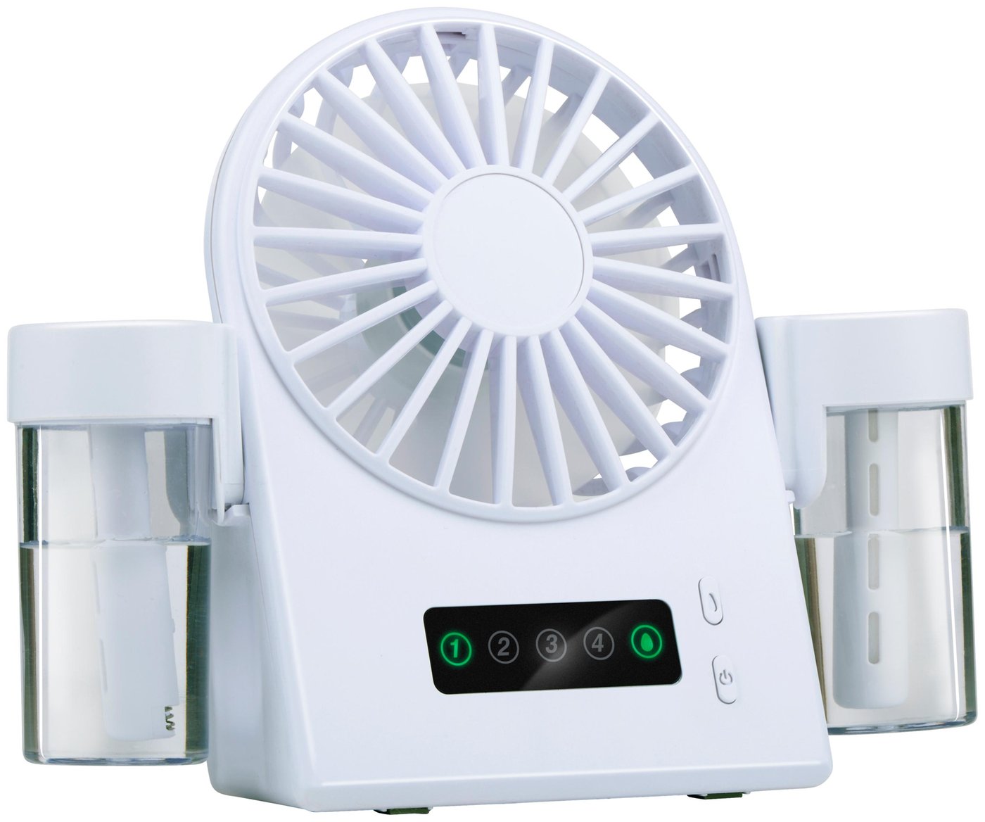 Bordventilator med Mist & USB Genopladelig – Kompakt Mini Ventilator til Skrivebord og Rejse