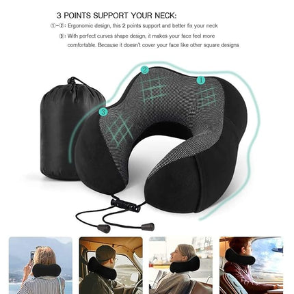 Rejsesæt til bilen eller flyveren - få Komfort og Ro på Farten 4 Dele