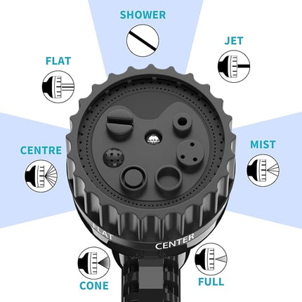 Udvidelig 45 Meter Vandslange i Sort el. Blå
