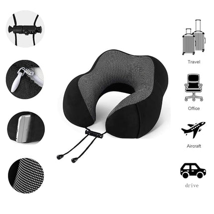 Rejsesæt til bilen eller flyveren - få Komfort og Ro på Farten 4 Dele