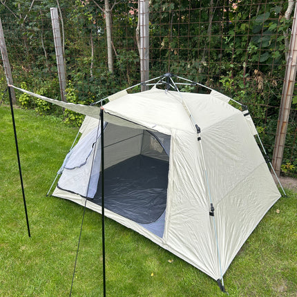 Pop-up-tält för 2-3 personer med dörr och fönster