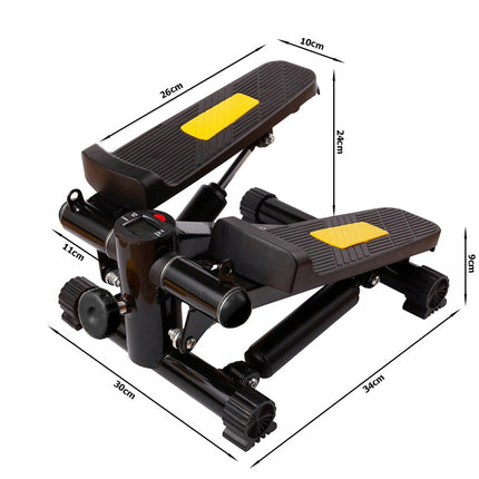 Trænings Stepper med Kabeltræk, LCD Skærm og Justerbar Modstand