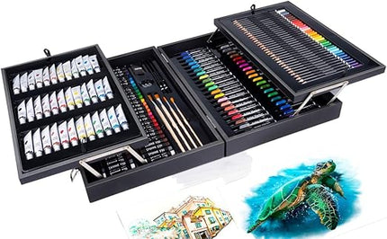 Stort målarset i trälåda – 174 delar för kreativ lek