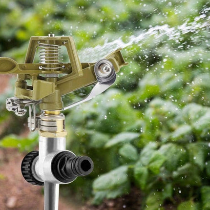 Effektiv 360° roterande metall trädgårdsvatten - perfekt för alla grönområden 