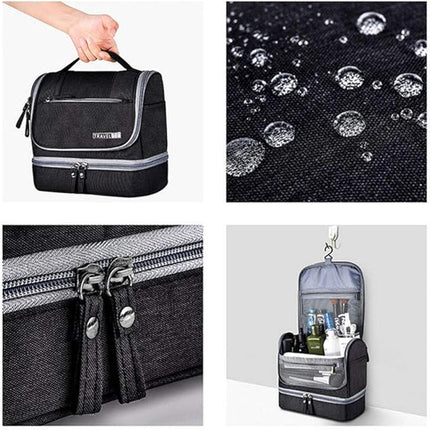 Toalettväska för resor med flera fack - Perfekt för både män och kvinnor - 3 färger