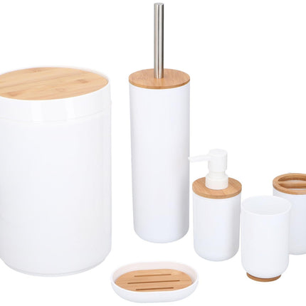 Badeværelsessæt Bambus – 6 Dele