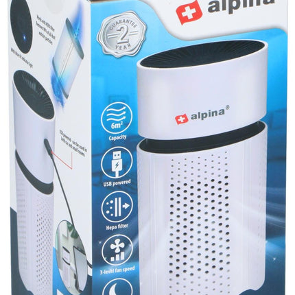 Luftrenare för små rum, kompakt och USB – Upp till 6m²