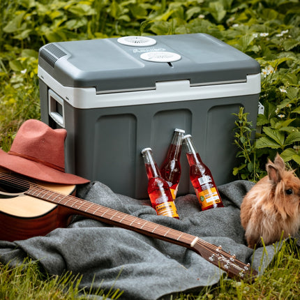 40 liters bilkylare och värmare – med hjul, dubbel kraft och elegant design