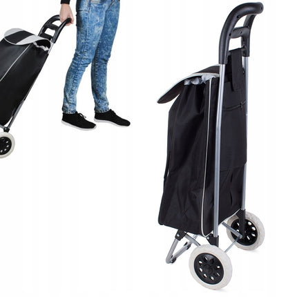 Hopfällbar shoppingvagn med hjul