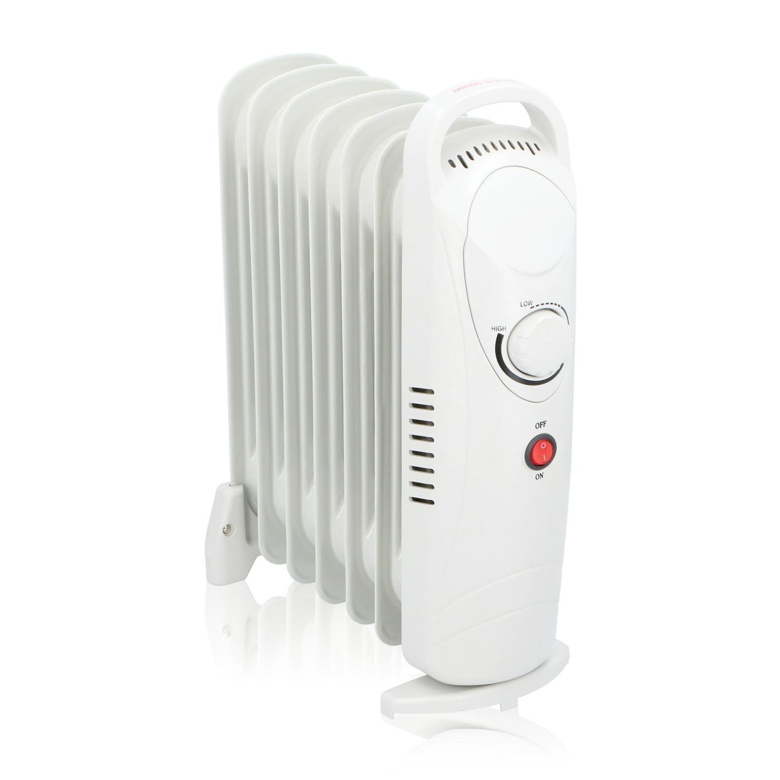 Oljekylare 850W - Vit med justerbar termostat