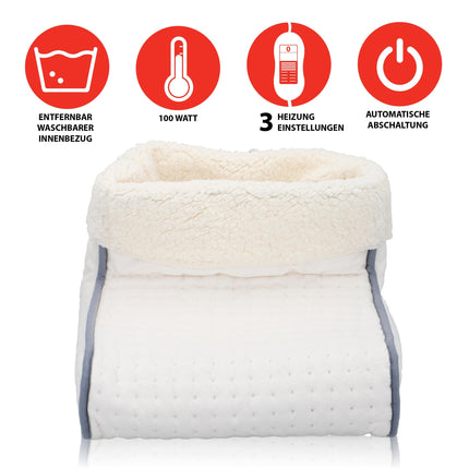 Fodvarmer med Aftageligt Fleecefor – Komfort og Varme i Ét Design