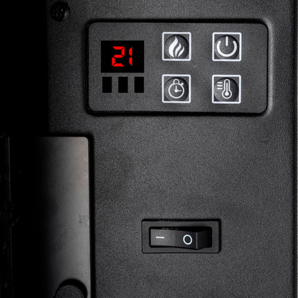 Pejs med Varme+flammeeffekt – Få varme i rummet