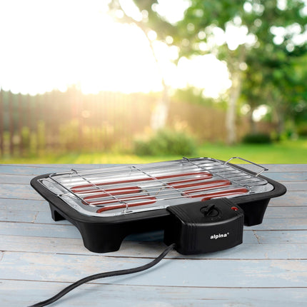 El-grill 2000W med temperaturkontrol – Elektrisk grill til inde og ude