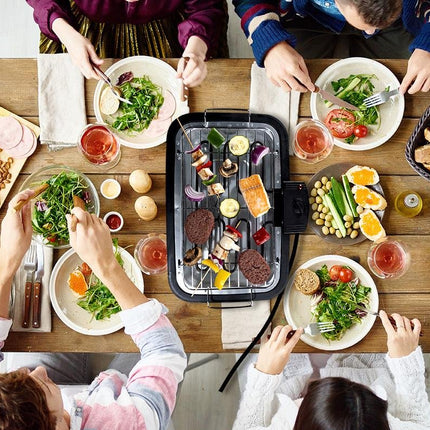 El-grill 2000W med temperaturkontrol – Elektrisk grill til inde og ude