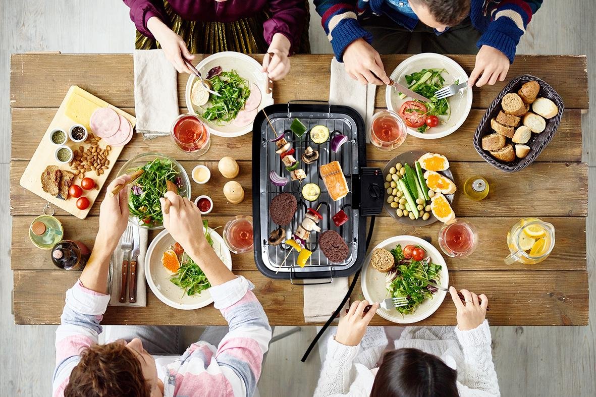 El-grill 2200W med temperaturkontrol – Elektrisk grill til inde og ude