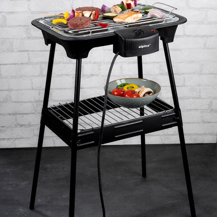 El-grill 2000W med temperaturkontrol – Elektrisk grill til inde og ude