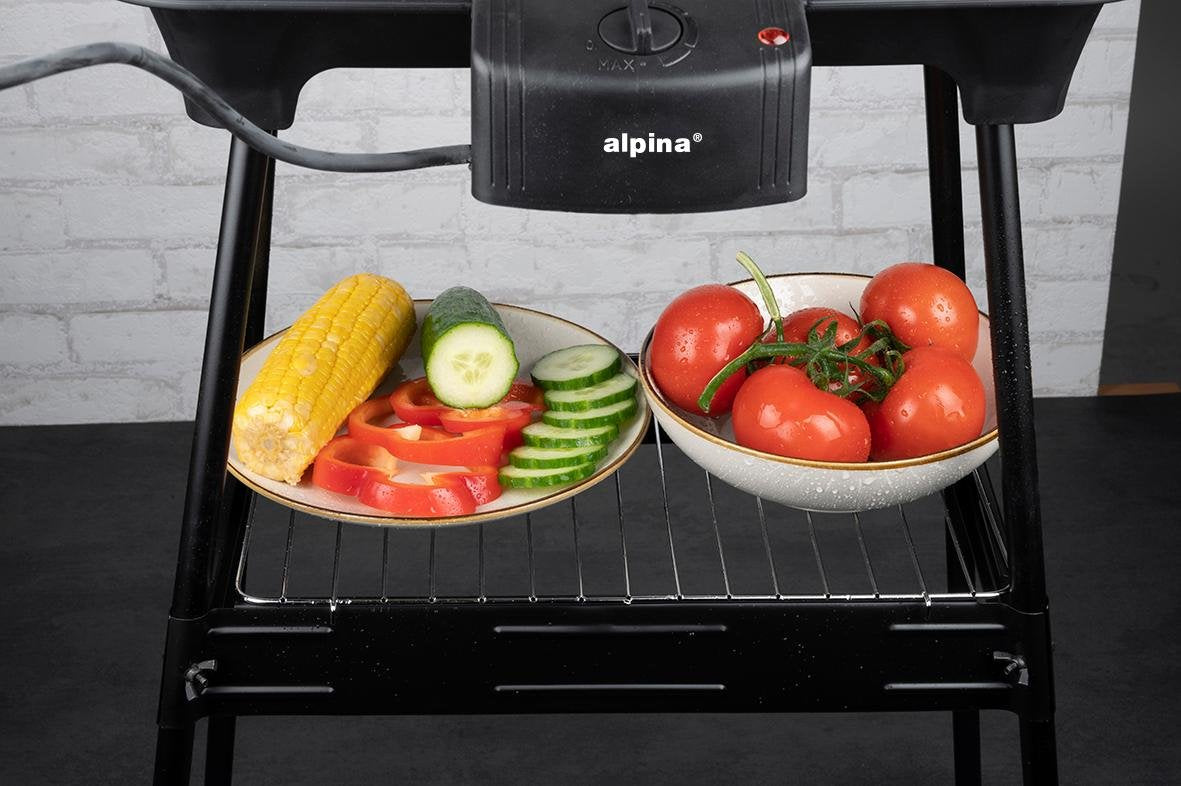 El-grill 2200W med temperaturkontrol – Elektrisk grill til inde og ude