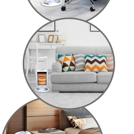 Alpina elektrisk halogenvärmare - 3 värmeinställningar - 1200W