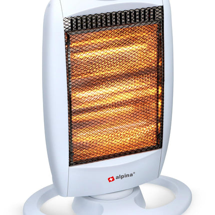 Alpina elektrisk halogenvärmare - 3 värmeinställningar - 1200W