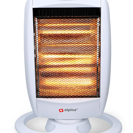 Alpina elektrisk halogenvärmare - 3 värmeinställningar - 1200W