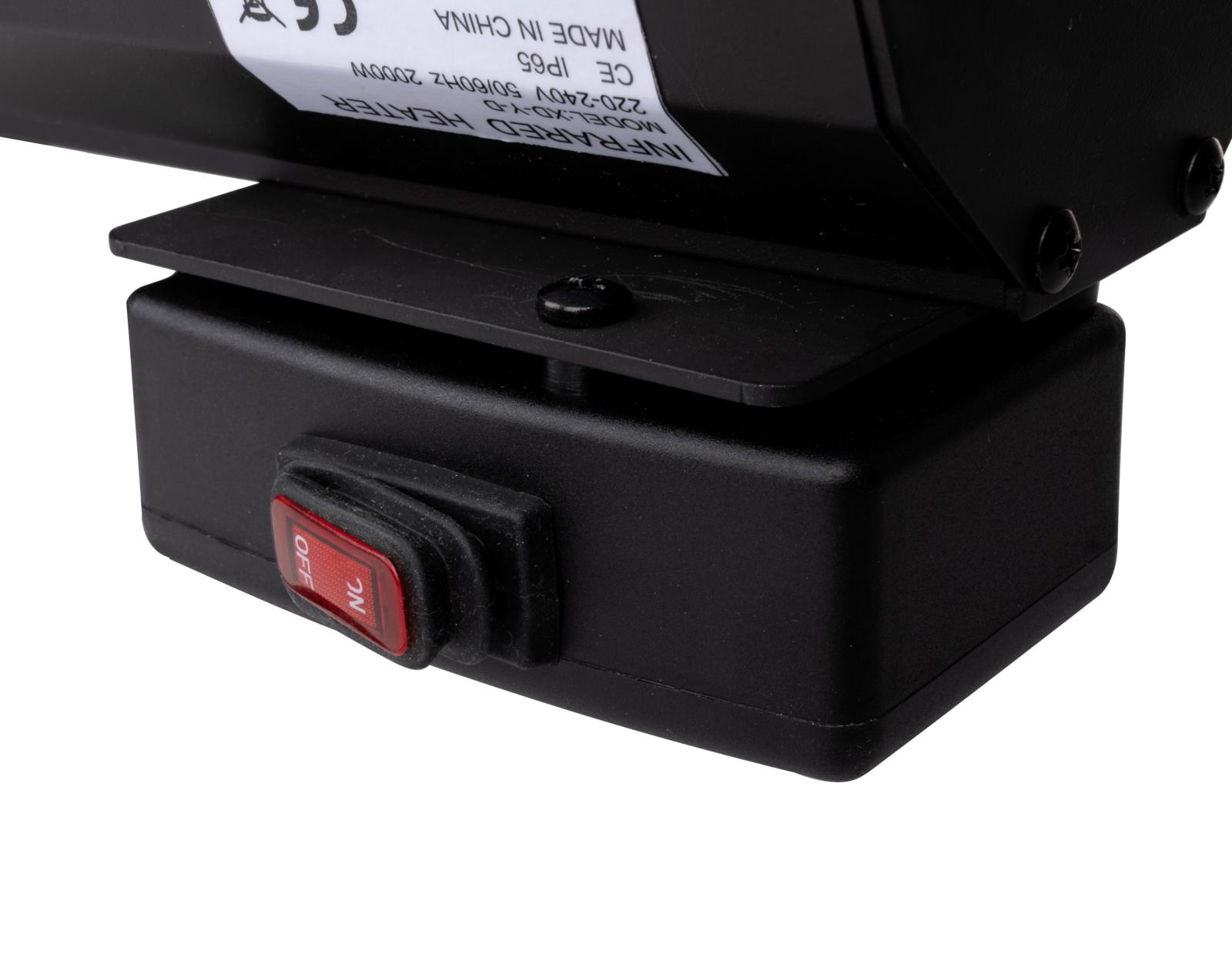 Alpina terrassvärmare - infraröd uppvärmning - IP55 damm- och vattenskyddad - 2000W