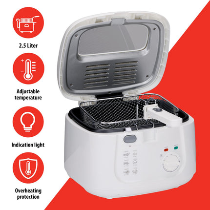 Alpina fritös - 2,5L, 1800W