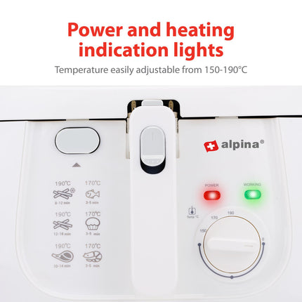 Alpina fritös - 2,5L, 1800W