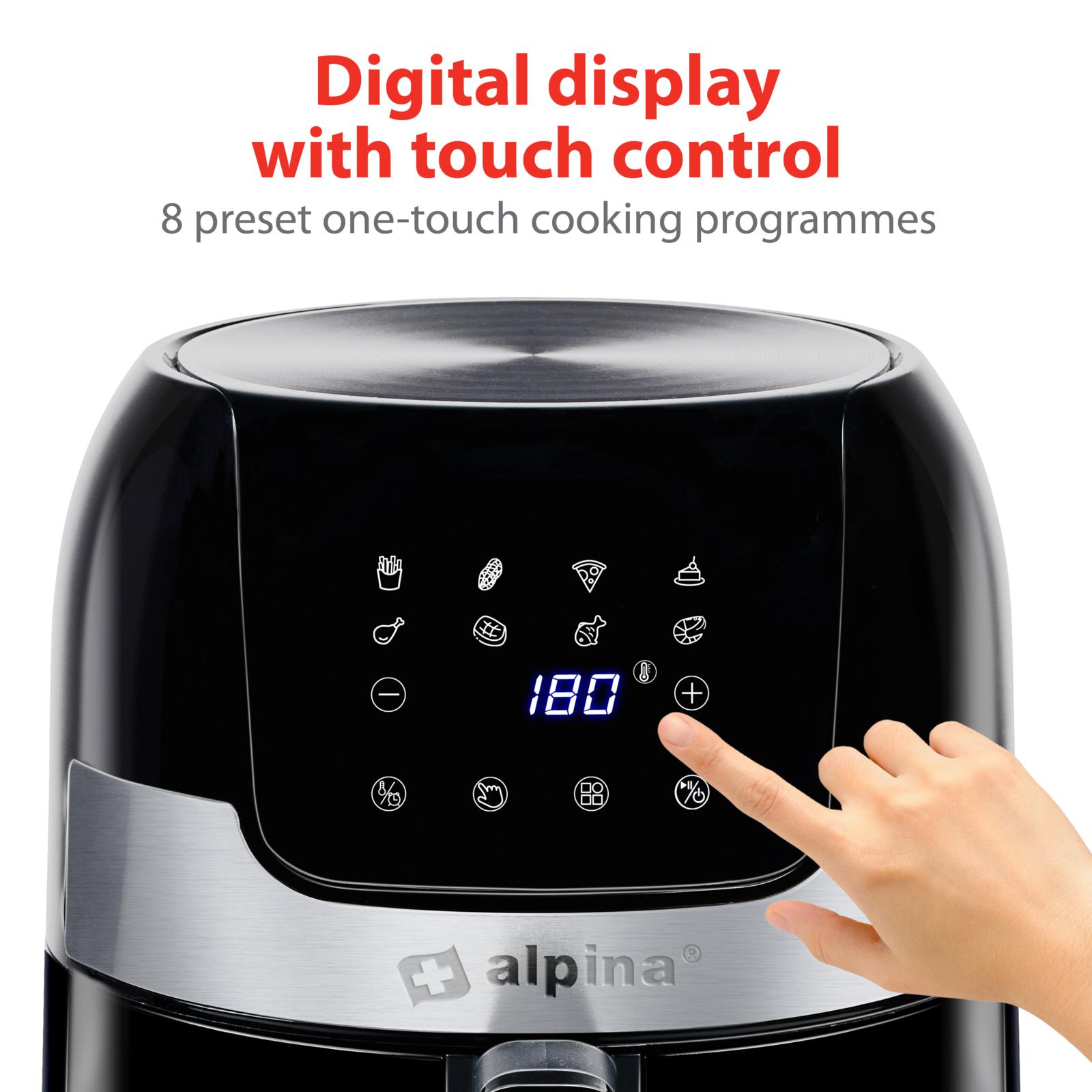 Alpina Airfryer Large 3,5L - 1400W med Display