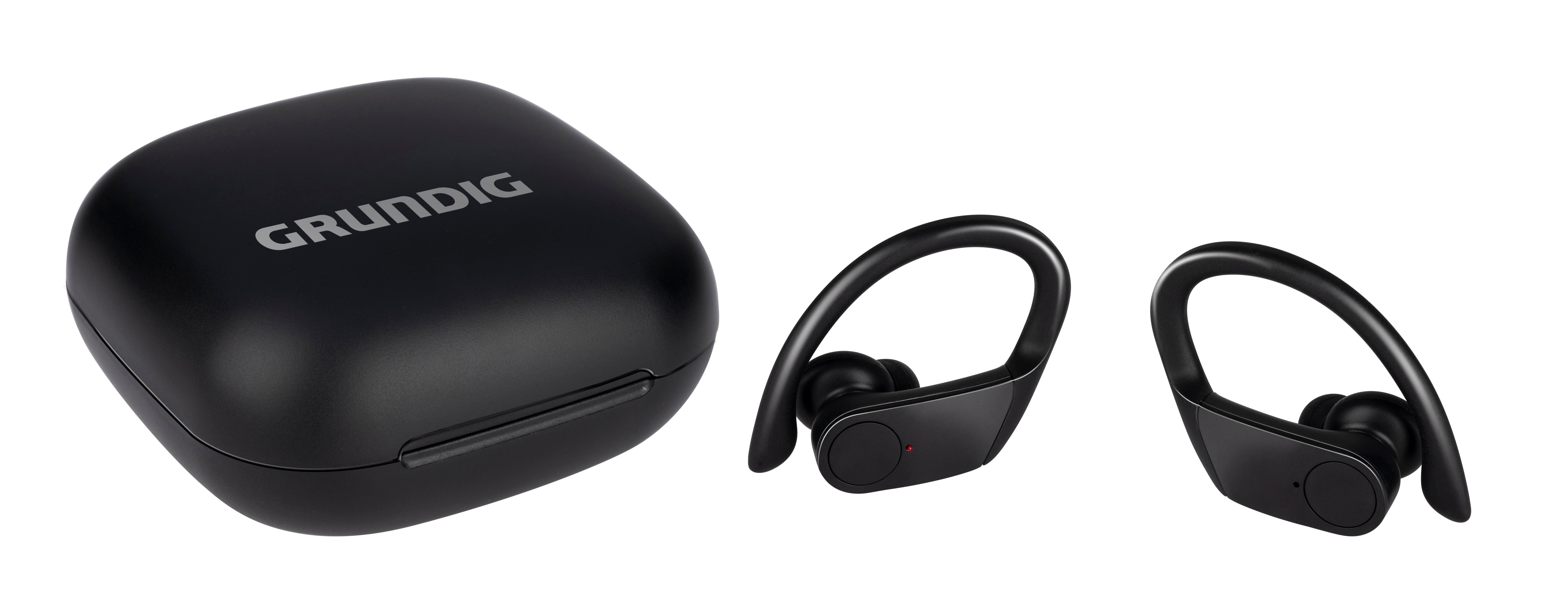 Grundig trådlösa Bluetooth-sporthörlurar med lång batteritid