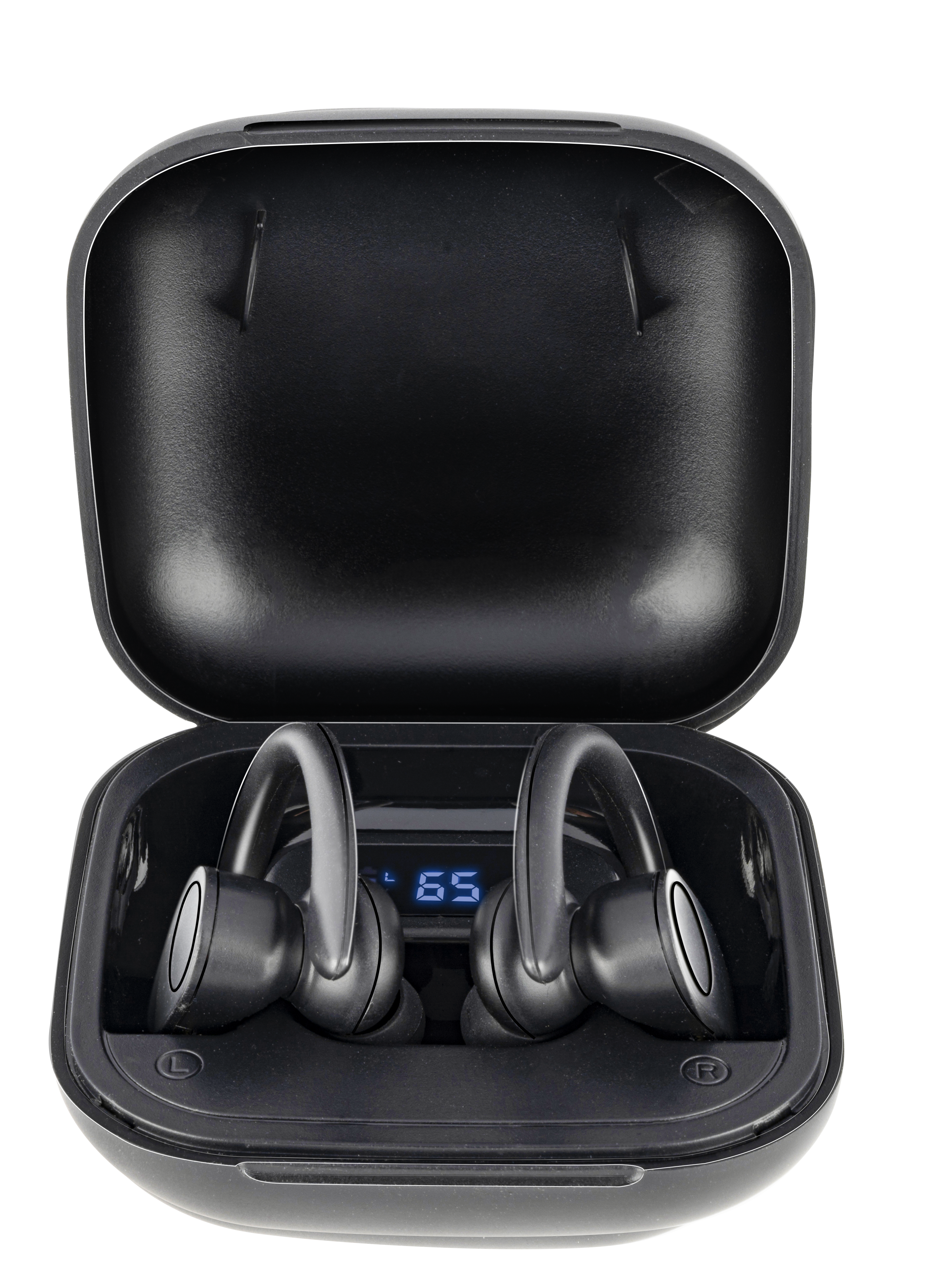 Grundig trådlösa Bluetooth-sporthörlurar med lång batteritid