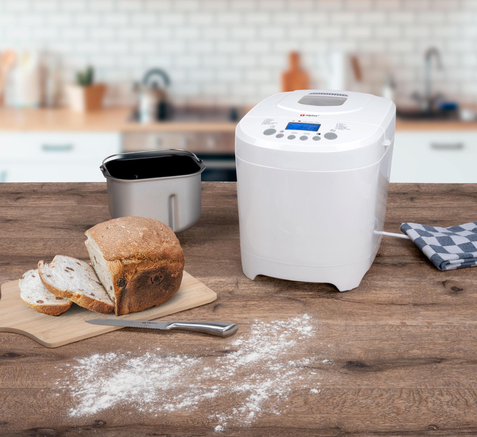 Alpina Bagemaskine med Display - Hvid, 2L