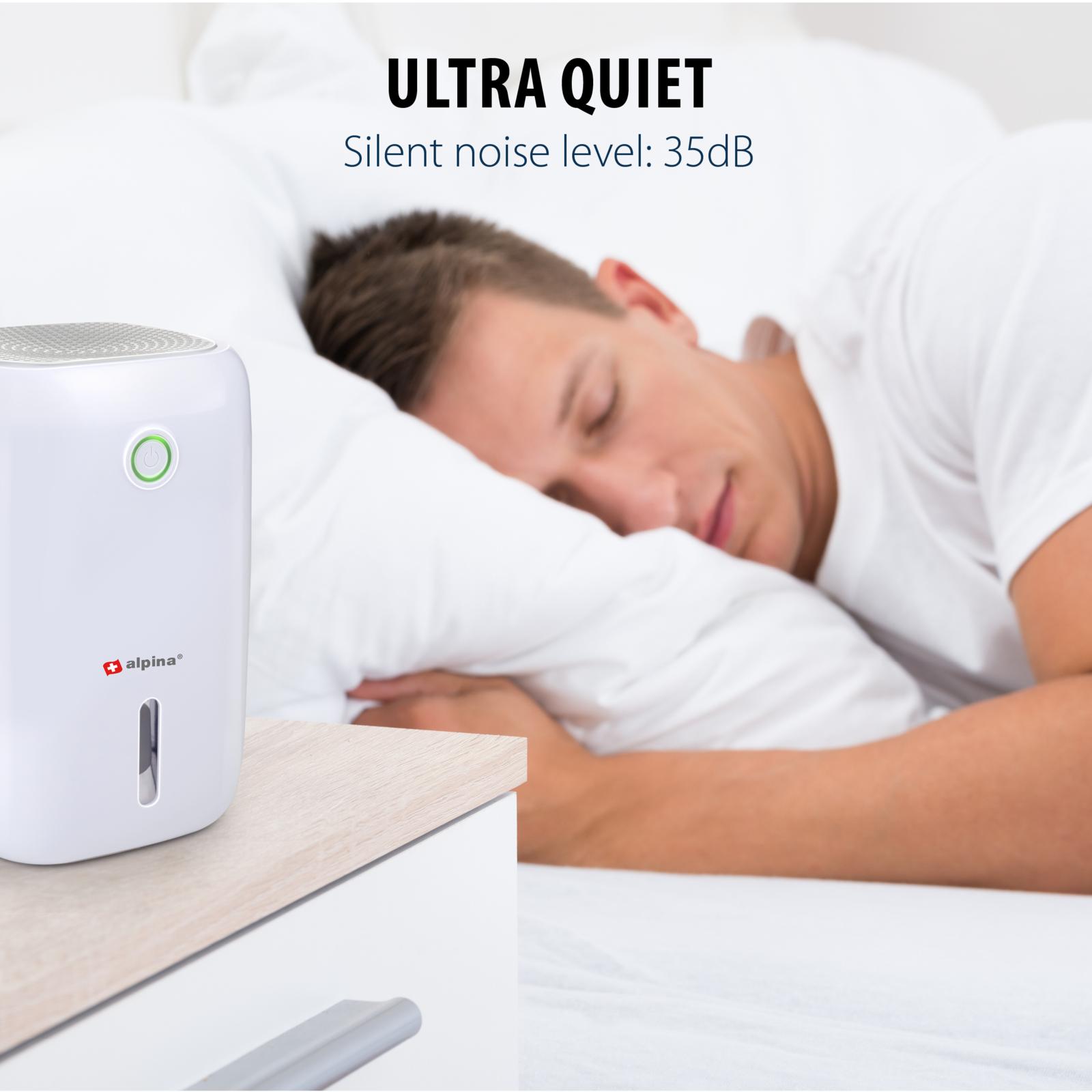 Alpina Mini Avfuktare - Upp till 330 ml per dag - Vit