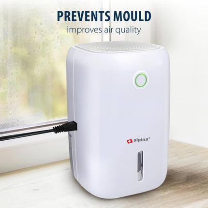 Alpina Mini Avfuktare - Upp till 330 ml per dag - Vit