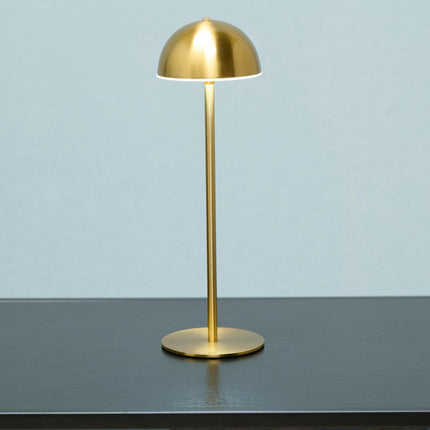 Grundig Bordlampe med Touch, 32 cm i guld med rundt hoved – elegant design