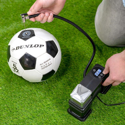 Dunlop Digital Luftkompressor og Dækpumpe - 150 PSI / 10 BAR - 12V