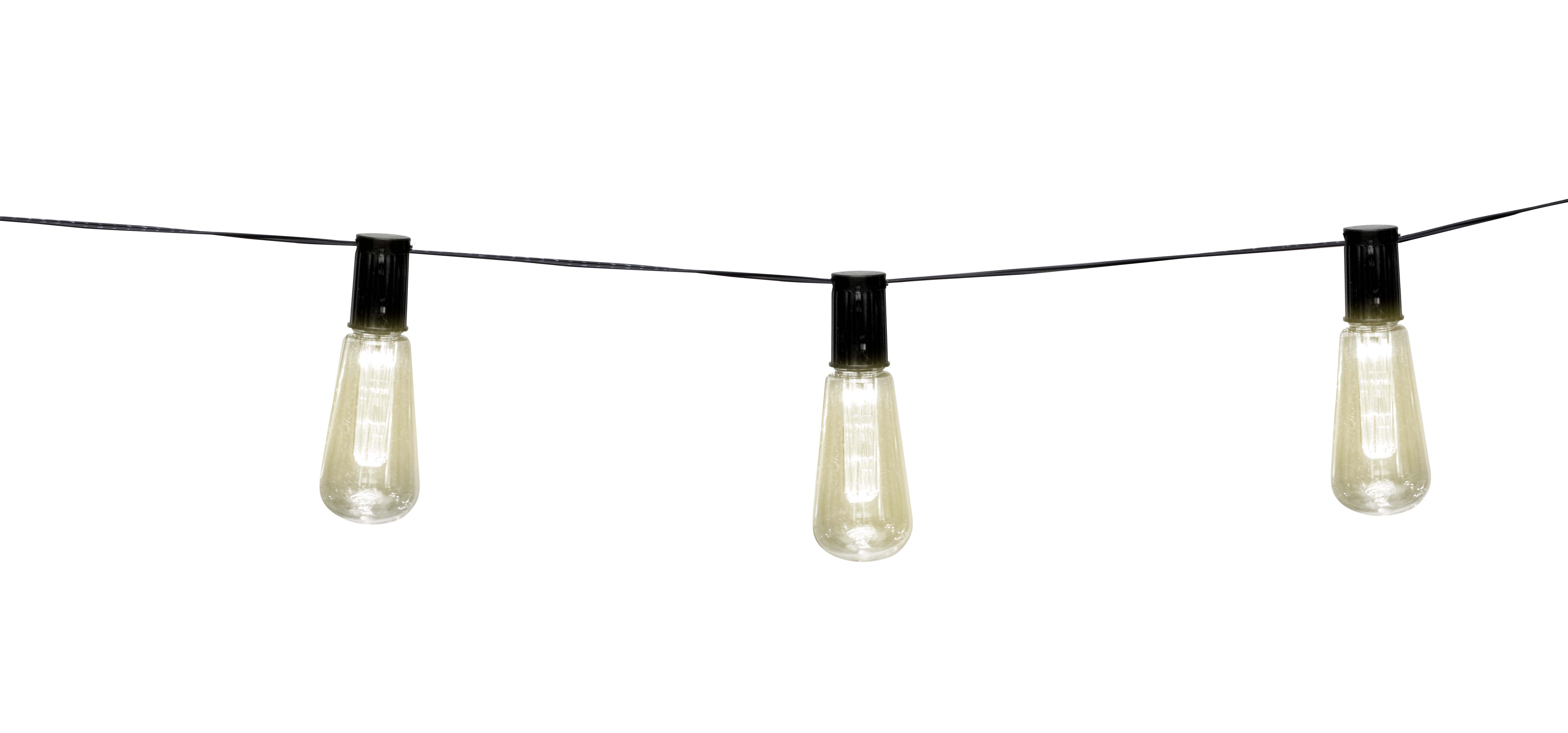 Solljuskedja med varmvitt ljus - 3,35 meter