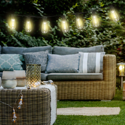 Solljuskedja med varmvitt ljus - 3,35 meter