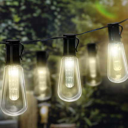 Solljuskedja med varmvitt ljus - 3,35 meter