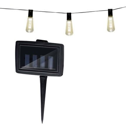 Solljuskedja med varmvitt ljus - 3,35 meter