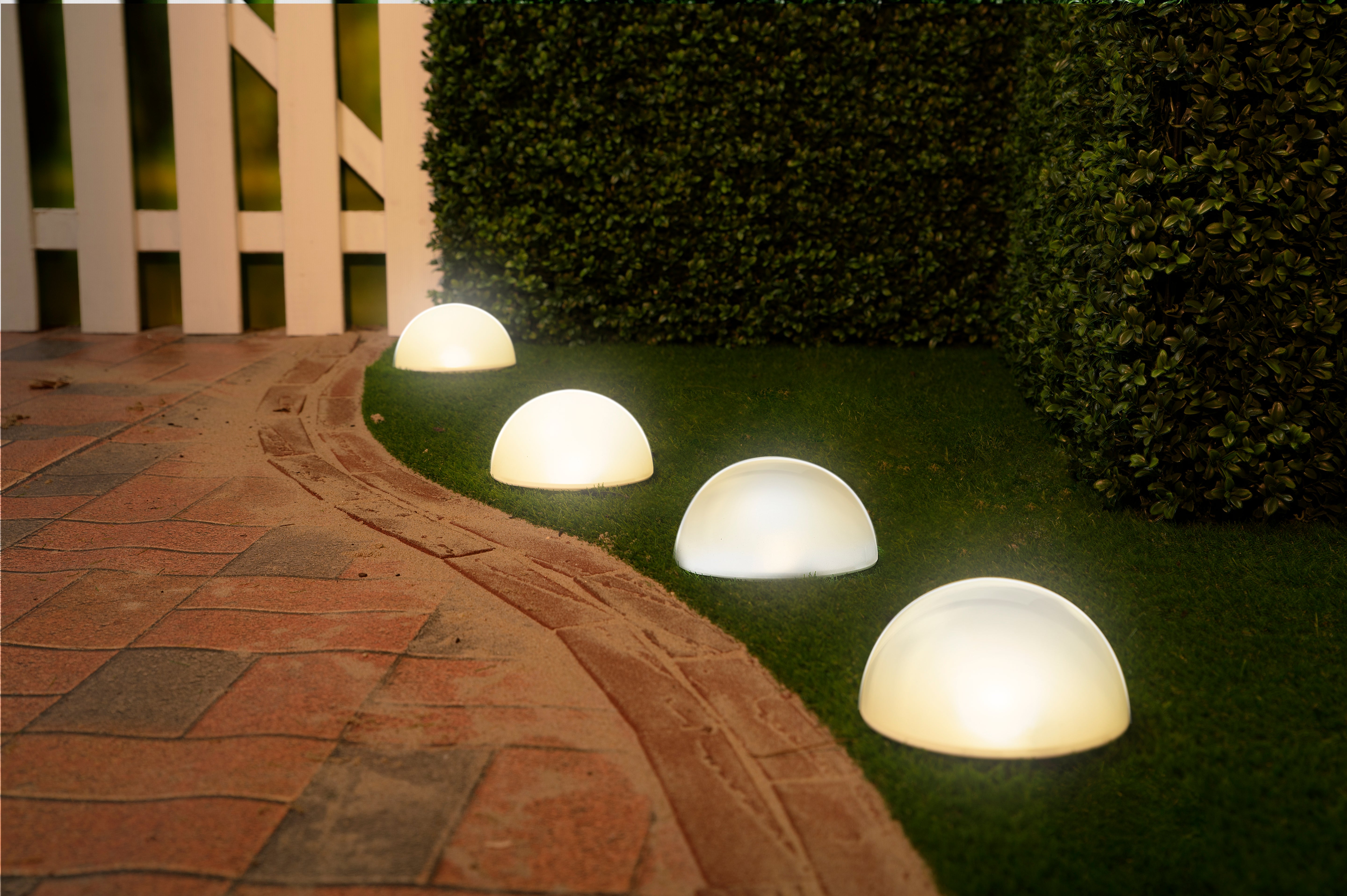 LED Solar Lampor med Varmvitt Ljus - 5 st.