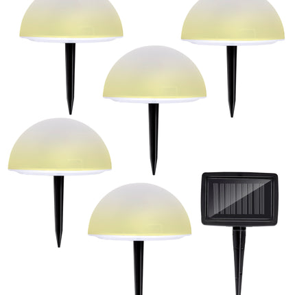 LED Solar Lampor med Varmvitt Ljus - 5 st.