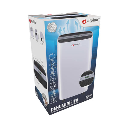 Alpina kraftigt Luftaffugter og Luftrenser  10L Per Dag