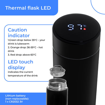 Termoflaske medTouch Display – 473ml