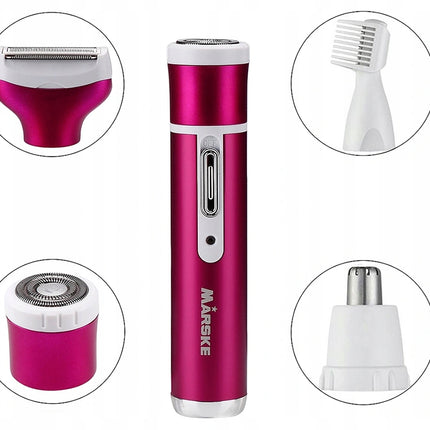 4-i-1 kroppstrimmer för kvinnor - skonsam och effektiv hårborttagning