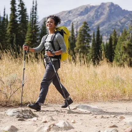 Teleskopiska gåstavar 2 st med ergonomiskt handtag